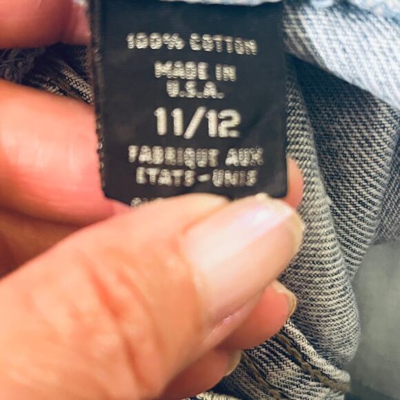 VTG EXP Shorts Denim Jean Ultra High Rise Rolled Hem 90s Mom Casual 11/12 - Picture 6 of 7